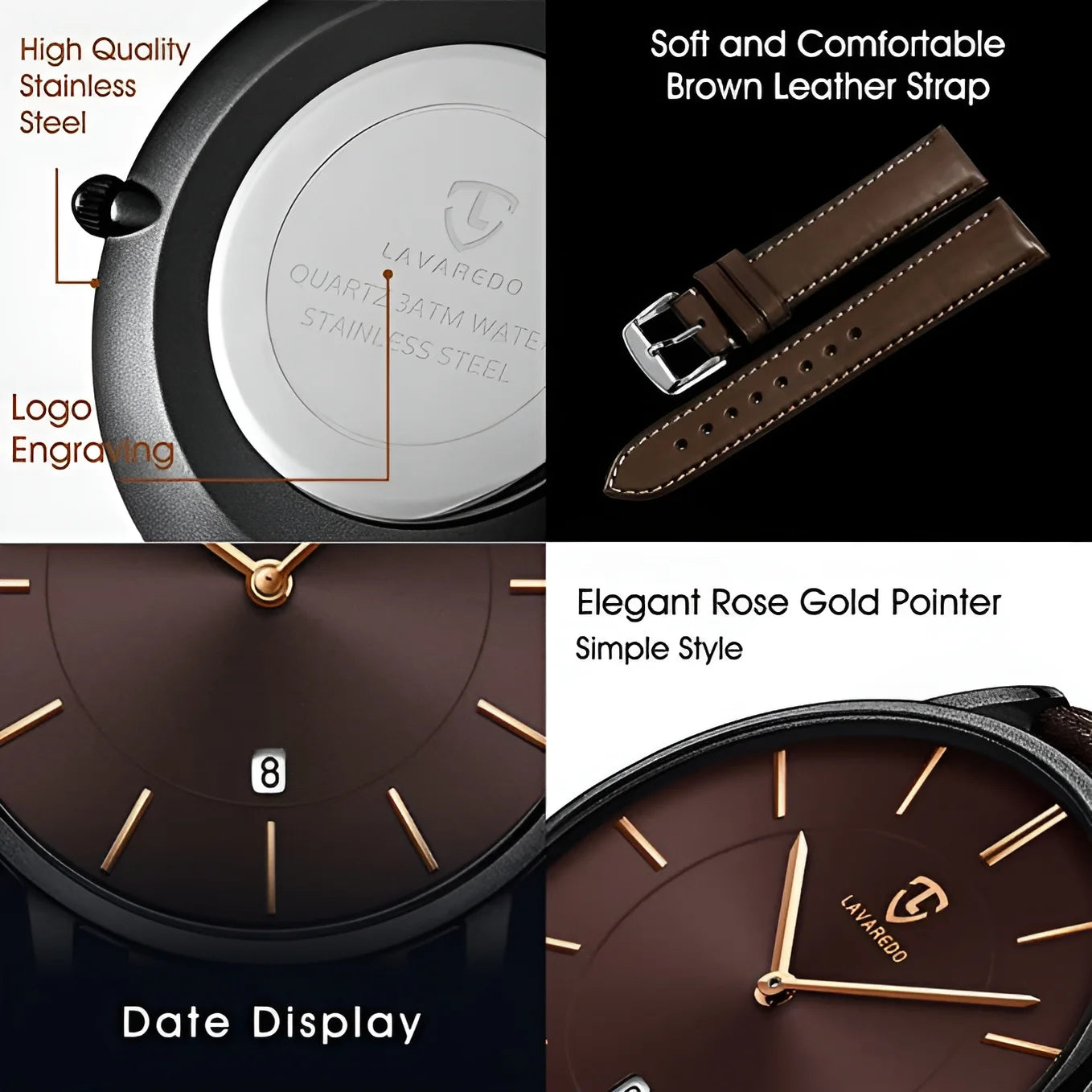 Elegant Men's Watch – Minimalist Quartz Timepiece for Modern Gentlemen
