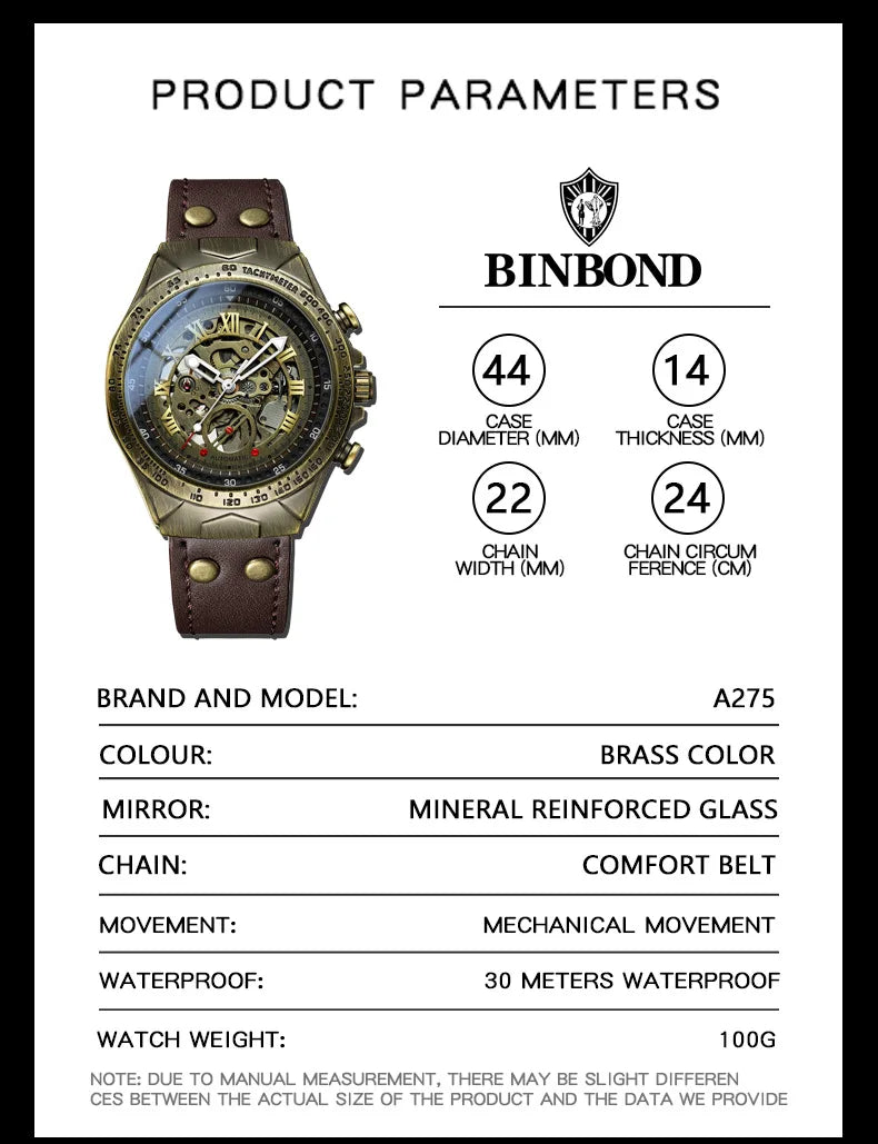 Vintage Bronze Leather Watch