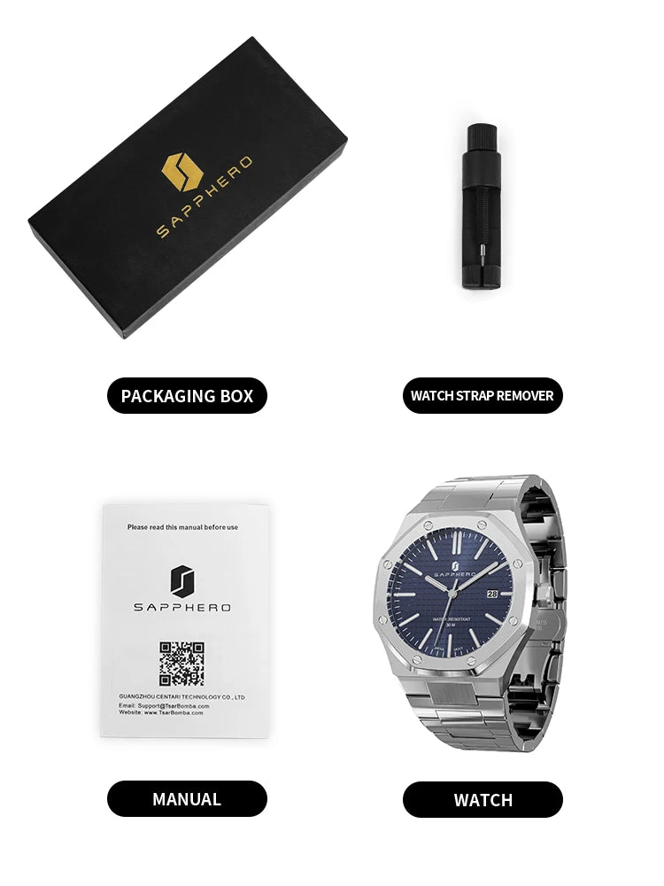 Luxury Business Stainless Steel Watch