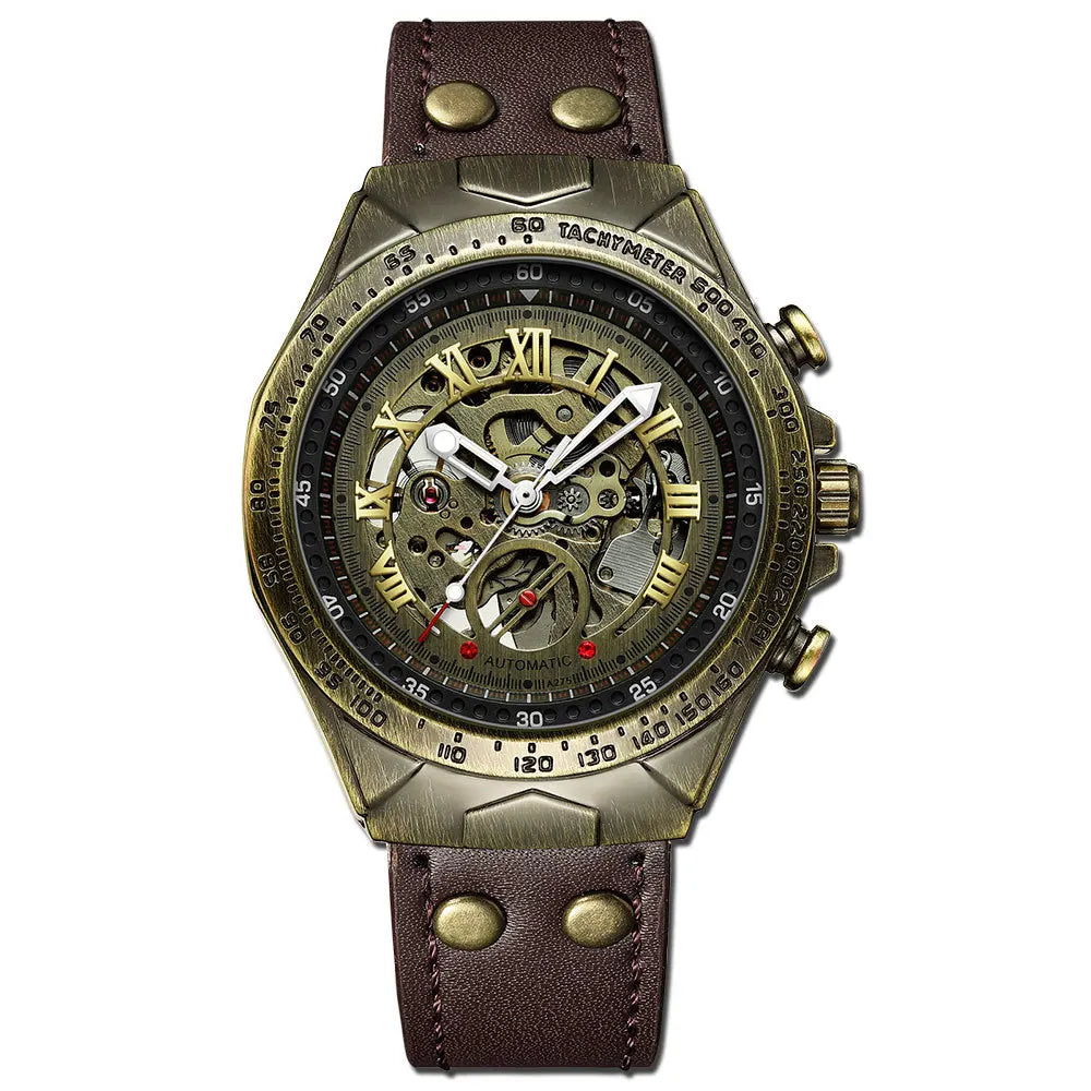 Vintage Bronze Leather Watch