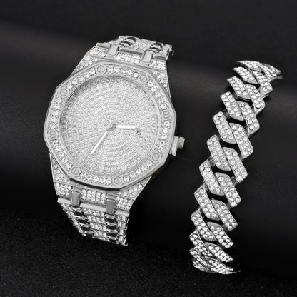 Luxury Iced Out Gold Watch for Men – Bling Bling Hip Hop Diamond Style