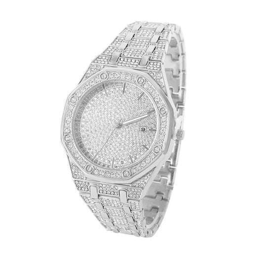 Luxury Iced Out Gold Watch for Men – Bling Bling Hip Hop Diamond Style